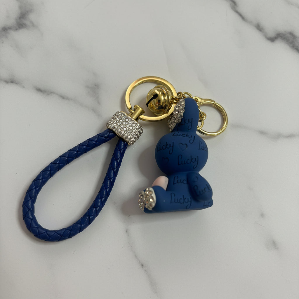 Manoa Bags – Accessorio Portachiavi con ciondolo conigli– Donna