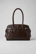 Manoa Bags – Borsa Donna in Ecopelle Marrone Scuro con Tracolla