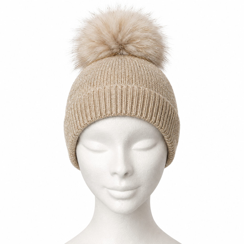 Beanie champagne fronte