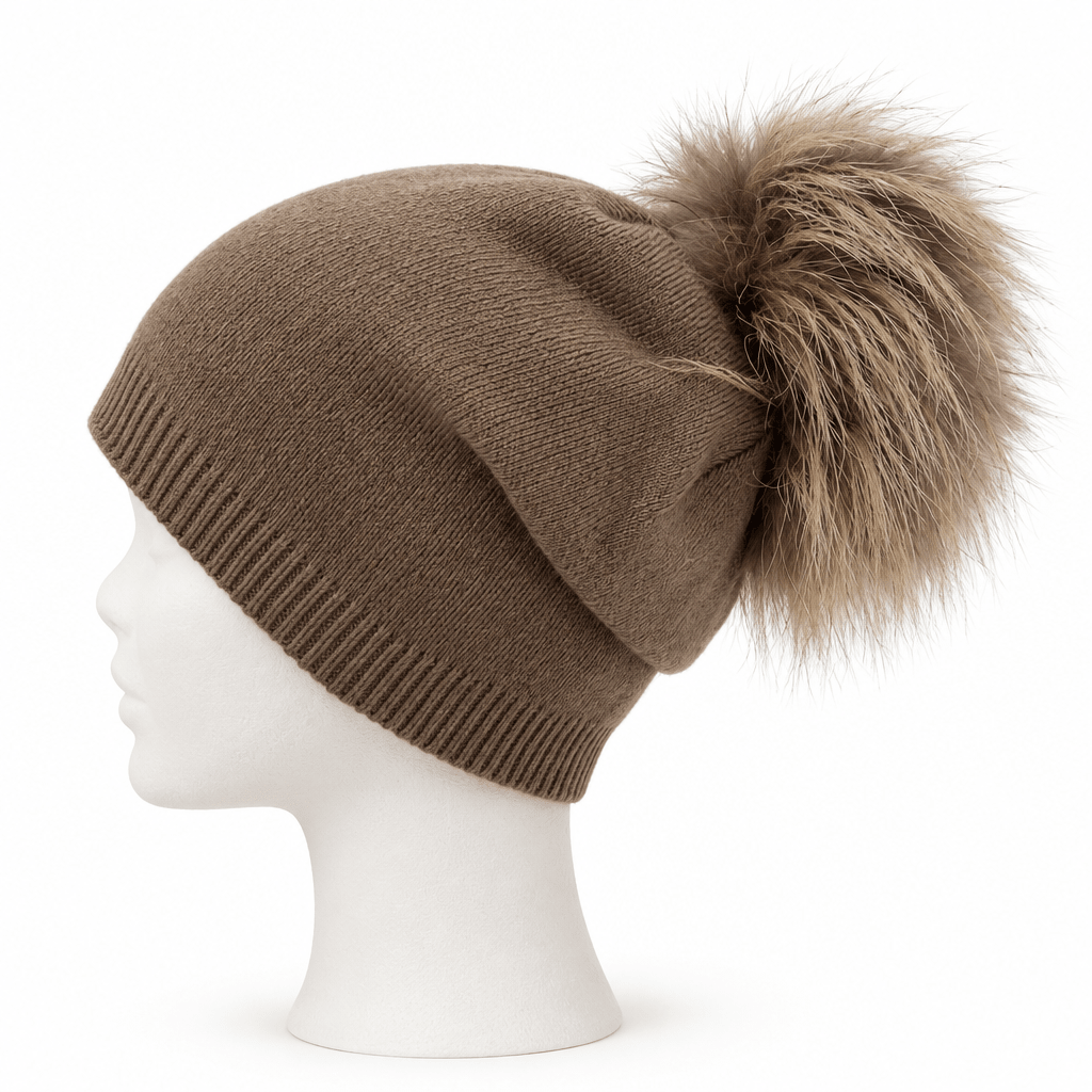 Cuffia con pompom - Manoa Bags & Co