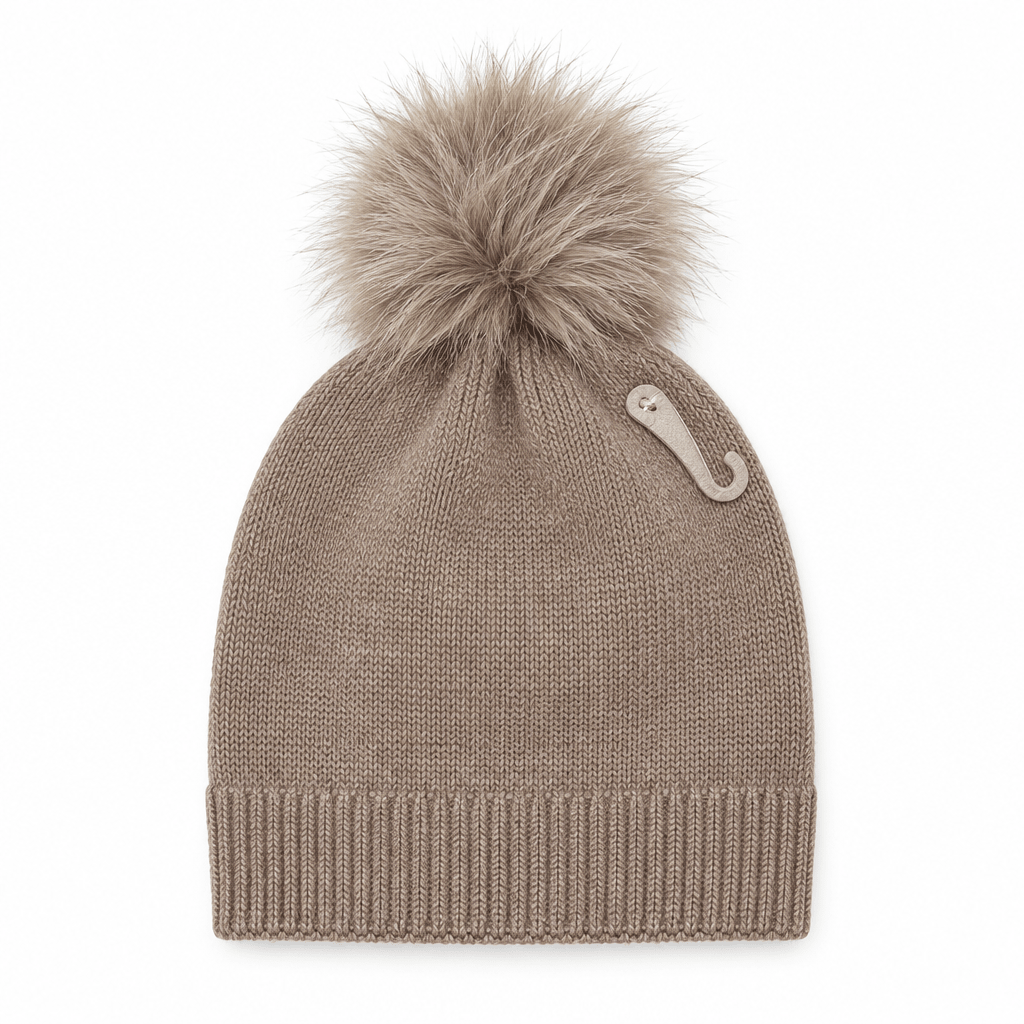 Cuffia con pompom - Manoa Bags & Co