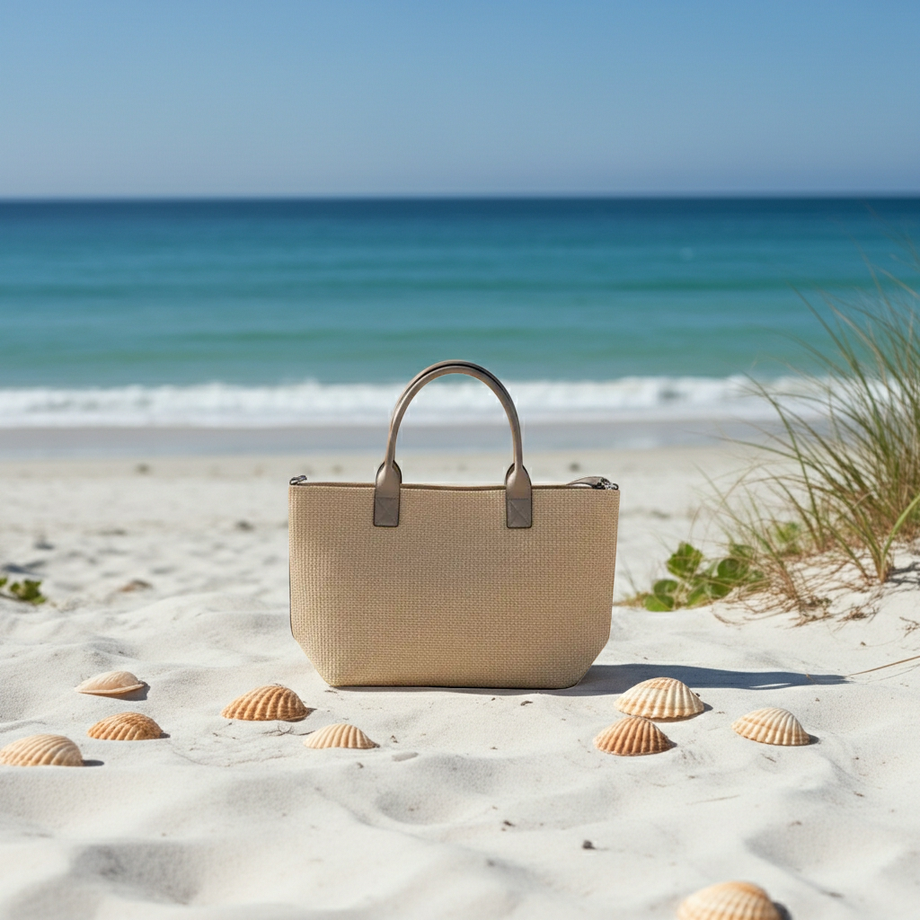 Manoa Bags – Borsa da Spiaggia in Ecopelle e Iuta – Donna