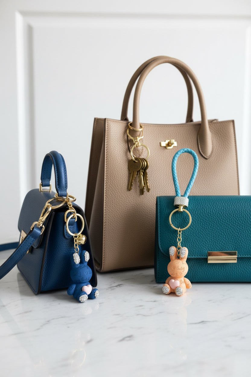 Manoa Bags – Accessorio Portachiavi con ciondolo conigli– Donna - Manoa Bags & Co