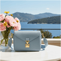 Manoa Bags – Borsa a Tracolla in Pelle – Azzurra - Manoa Bags & Co
