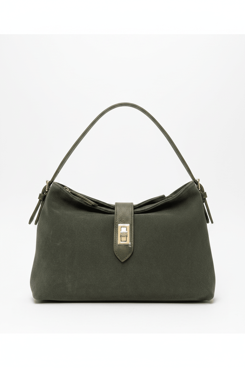 Manoa Bags – Borsa in Camoscio – Verde Militare - Manoa Bags & Co