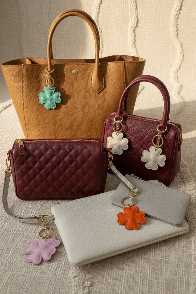 Manoa Bags – Portachiavi Quadrifoglio in Pelle – Donna - Manoa Bags & Co
